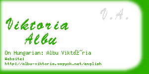 viktoria albu business card